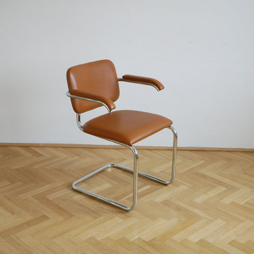 Gavina Freischwinger - Leder Braun