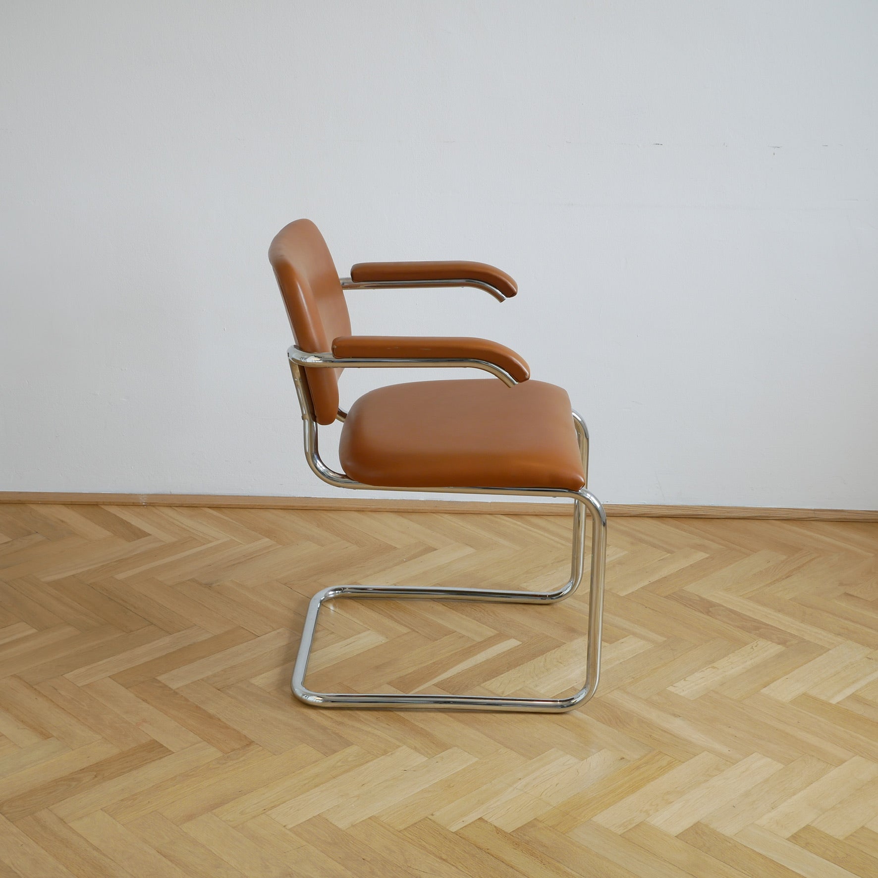 Gavina Freischwinger - Leder Braun