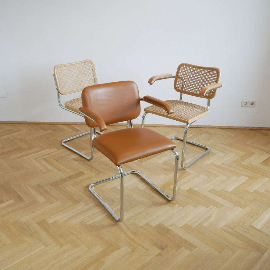 Gavina Freischwinger - Leder Braun