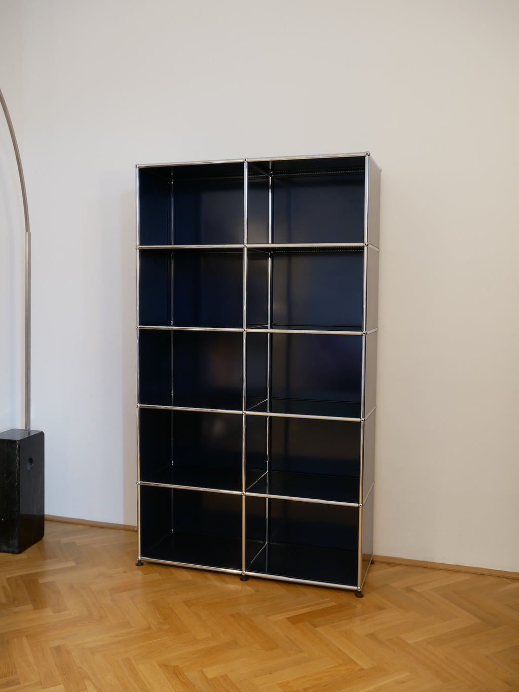 USM Haller Hochregal - Dunkelblau