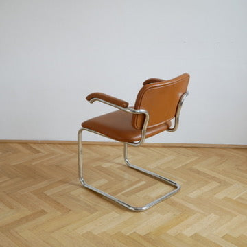Gavina Freischwinger - Leder Braun