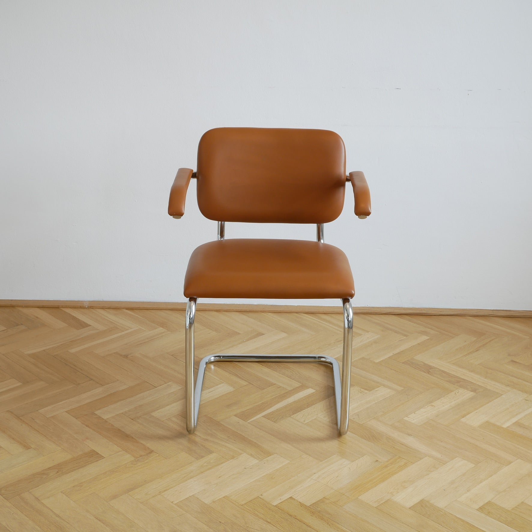 Gavina Freischwinger - Leder Braun