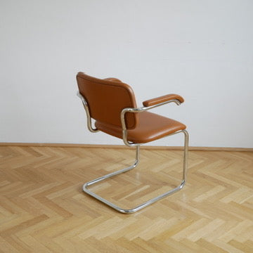 Gavina Freischwinger - Leder Braun