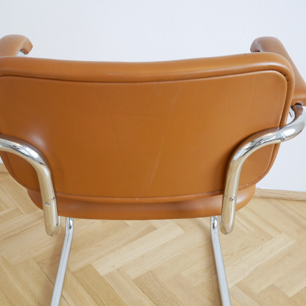 Gavina Freischwinger - Leder Braun
