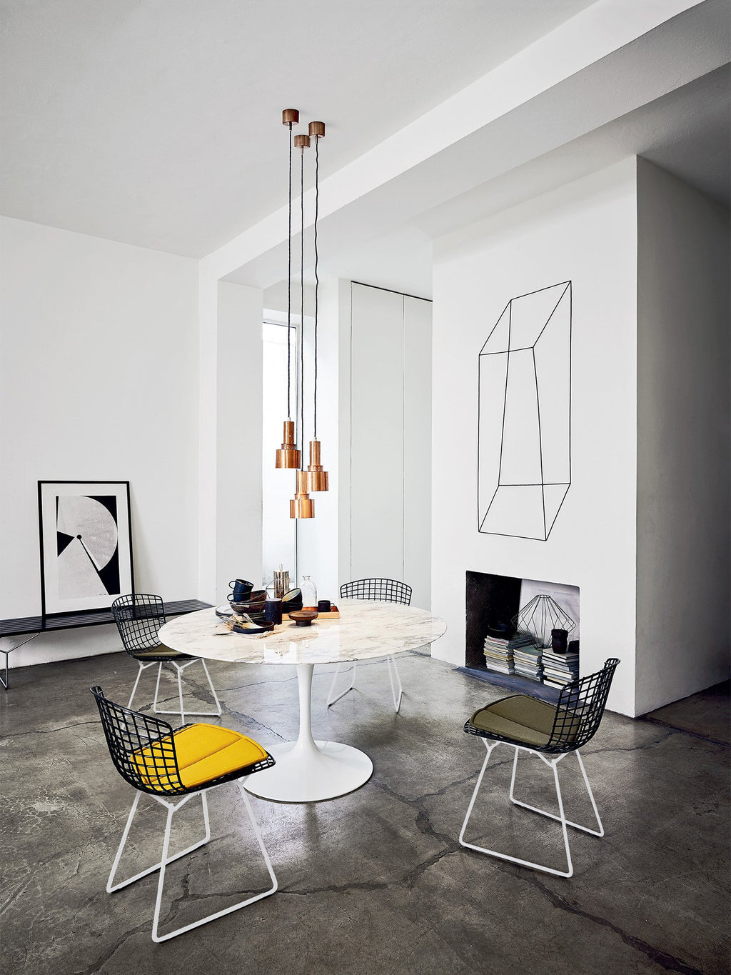 Knoll Tulip Saarinen Esstisch - Marmor Weiß