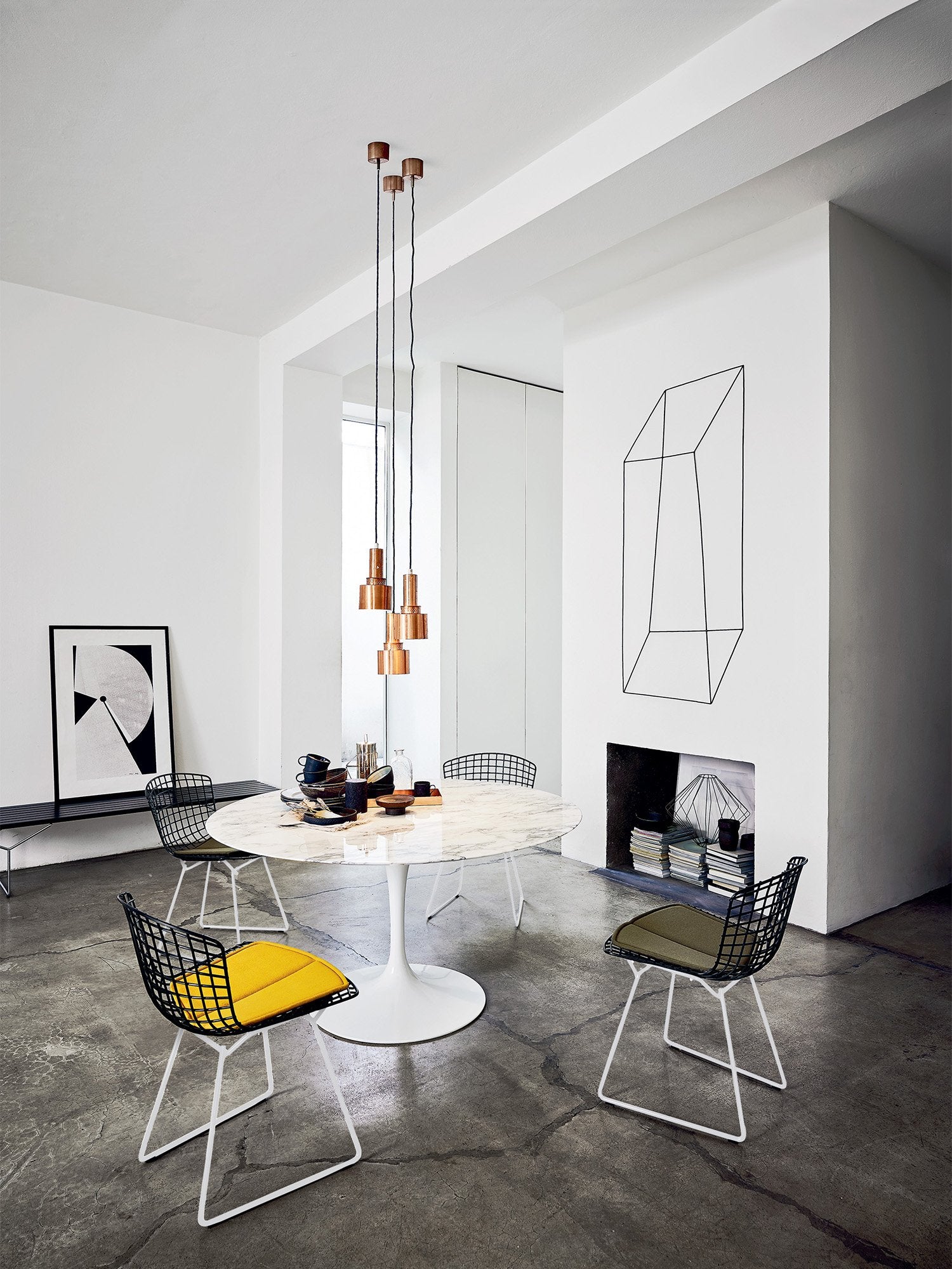 Knoll Tulip Saarinen Esstisch - Marmor Weiß