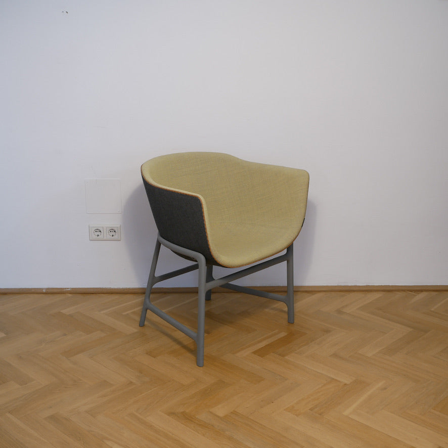 Fritz Hansen Armchair - Gelb/Grau - weitere Ansicht